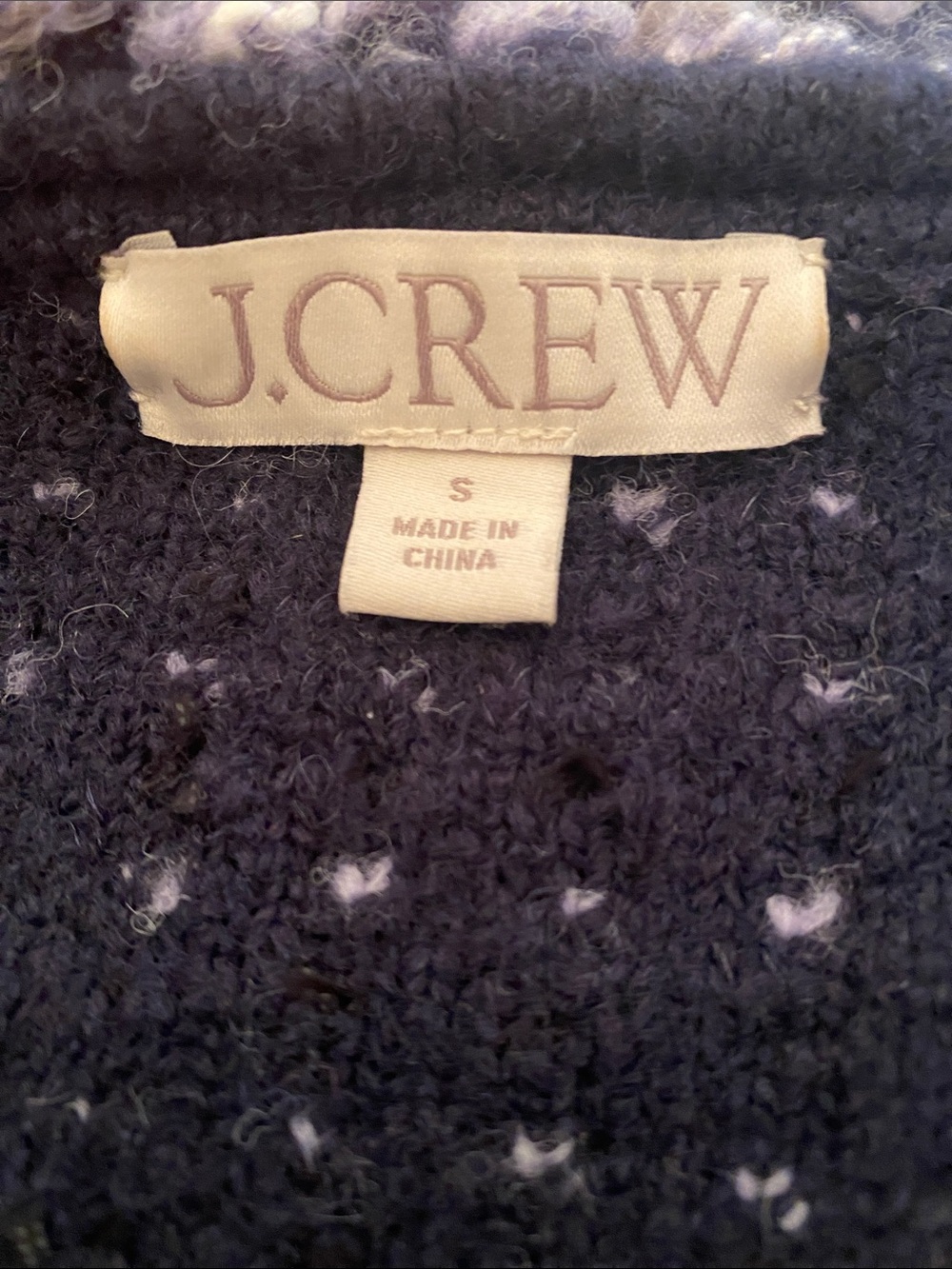 J. Crew Cropped Lady Jacket in Navy Marled Yarn Size S - Picture 11 of 16